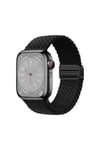 Watch 42mm NVTH KRD-134 Örgü Tasarımlı Hasır Kordon Strap Kayış - Siyah