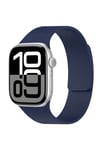 Watch 42mm NVTH KRD-136 Kabartma Desenli Silikon Kordon - Beyaz