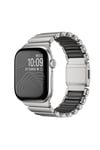Watch 42mm NVTH KRD-149 Titanyum Silikon Kordon - Gümüş-Siyah