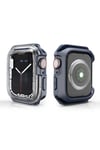 Watch 44mm NVTH Watch Gard 08 Sert PC + Silikon Koruyucu - Siyah