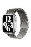 Watch 7 41mm Uyumlu NVTH KRD-121 Metal Hasır Kordon-Gri