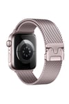 Watch 7 41mm Uyumlu NVTH KRD-121 Metal Hasır Kordon-Gri