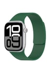 Watch 7 45mm NVTH KRD-136 Kabartma Desenli Silikon Kordon - Yeşil