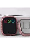 Watch 7 45mm NVTH Watch Gard 24 Kenarları Taşlı Sert PC Kasa Ve Ekran Koruyucu - Gümüş