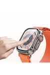 Watch Ultra 49mm NVTH ALM-01 Metal Çerçeveli Ekran Koruyucu - Siyah