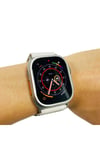 Watch Ultra 49mm NVTH ALM-02 Metal Çerçeveli Ekran Koruyucu - Gümüş