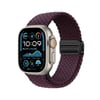Watch Ultra 49mm NVTH KRD-134 Örgü Tasarımlı Hasır Kordon Strap Kayış - Lila