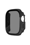 Watch Ultra 49mm Sert PC Kasa ve Privacy Ekran Koruyucu NVTH Watch Gard 23 - Siyah