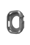 Watch Ultra 49mm Silikon TPU Kasa Koruyucu NVTH Watch Gard 17 - Gri