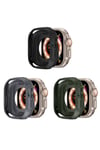 Watch Ultra 49mm Silikon TPU Kasa Koruyucu NVTH Watch Gard 31 - Yeşil