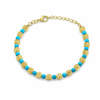 Blue Coin Bracelet