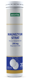 Magnezyum Sitrat Efervesan 20 Tablet M03045