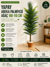 🌴 Yapay Areka Palmiyesi 100 CM – Gerçek Görünümlü Dekoratif Salon ve Ofis Bitkisi