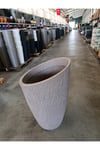 120 Litre Datça Dizayn 30 Derece Açılı Fiberglas Dev Saksı