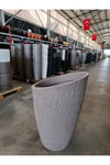 120 Litre Datça Dizayn 30 Derece Açılı Fiberglas Dev Saksı
