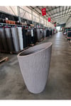 120 Litre Datça Dizayn 30 Derece Açılı Fiberglas Dev Saksı