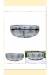 2 Adet Roma Dizayn Gri Beton Aranjman ve Bonsai Saksısı Çiçe Ağız Çap 20-30 cm çap