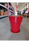 20-25 Litre Tabaklı Dekoratif Toprak Saksı