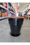 20-25 Litre Tabaklı Uzun Dekoratif Toprak Saksı
