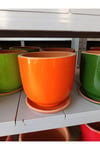 25-30 Litre Tabaklı Dekoratif Toprak Saksı