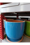 25-30 Litre Tabaklı Dekoratif Toprak Saksı