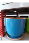 25-30 Litre Tabaklı Dekoratif Toprak Saksı