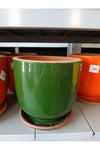 25-30 Litre Tabaklı Yeşil Dekoratif Saksı