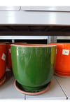 25-30 Litre Tabaklı Yeşil Dekoratif Saksı
