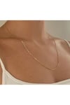 316L 1.Sınıf Çelik İnce, Yassı, Yılan Model İtalyan Zincir Unisex Kadın/Erkek Kolye 67 cm
