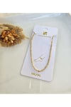 316L 1.Sınıf Çelik Top Detaylı Şık ve Sade Zincir Gold Kadın Halhal
