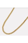 316L 1.Sınıf Çelik Vip Serisi İç İçe Geçirmeli Gold Unisex Kadın/Erkek Kolye 81 cm
