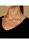 316L 1.Sınıf Çelik Vip Serisi İç İçe Geçirmeli Gold Unisex Kadın/Erkek Kolye 81 cm