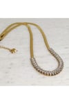 316L ÇELİK 1. SINIF İTALYAN ZİNCİRLİ BAGET SU YOLU MODEL ZİRKON TAŞLI KADIN KOLYE