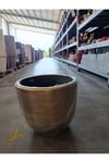60 Litre Hafif Beton Gold Dekoratif Taş Saksı