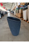 65 Litre Dizayn Açılı Fiberglas Saksı