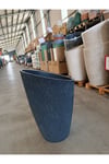 65 Litre Dizayn Açılı Fiberglas Saksı