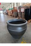 65 Litre Hafif Beton Antrasit Taş Saksı