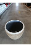 65 Litre Hafif Beton Çizgi Detaylı Taş Saksı