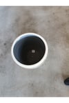 65 Litre Hafif Beton Çizgi Detaylı Taş Saksı
