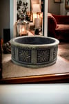 Çiçek Desenli Beton Bonsai ve aranjman Saksısı -+30 cksalcisa
