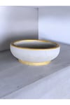 Çift taban Gold gri beton saksı