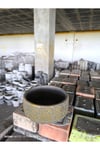 Dantel Desen Gold Gri Beton Saksı