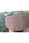 Dantel desenli Bonsai aranjman ve Orkide saksısı