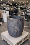 Fiberglas Dalgalı Büyük Saksı genişlik 37 cm yükseklik 47 cm