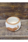 Fil desenli taş çiçek ve bitki saksısı 12x12 cm