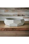 Geometrik Beton Bonsai ve aranjman saksısı açık renk