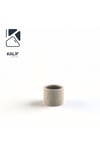 Hafif Beton Saksı (terrazo) Cylinder 25x20 Krem
