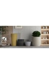 Hafif Beton Saksı (terrazo) Flora (s) 42x45 Krem