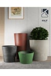 Hafif Beton Saksı (terrazo) Flora (s) 42x45 Krem