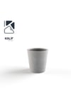 Hafif Beton Saksı (terrazo) Flora (s) 42x45 Gri